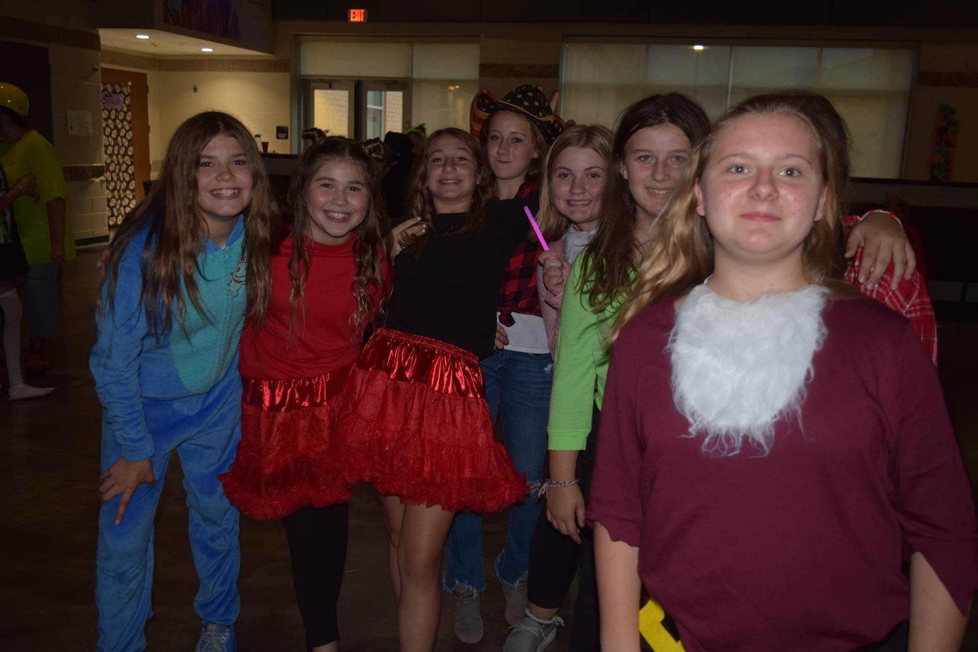 Middle School Students at Halloween Dance