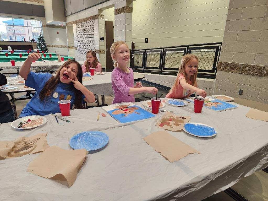 Cookies and Canvas - Fun Photo while painting