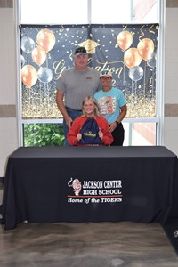 Sarah Clark with parents