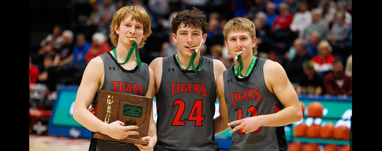 Senior Team Captains with District Medals and Trophy