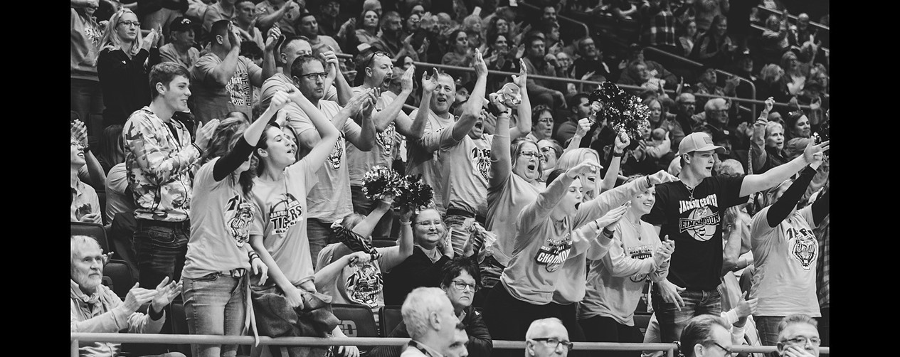 The Fans at UD for District Game