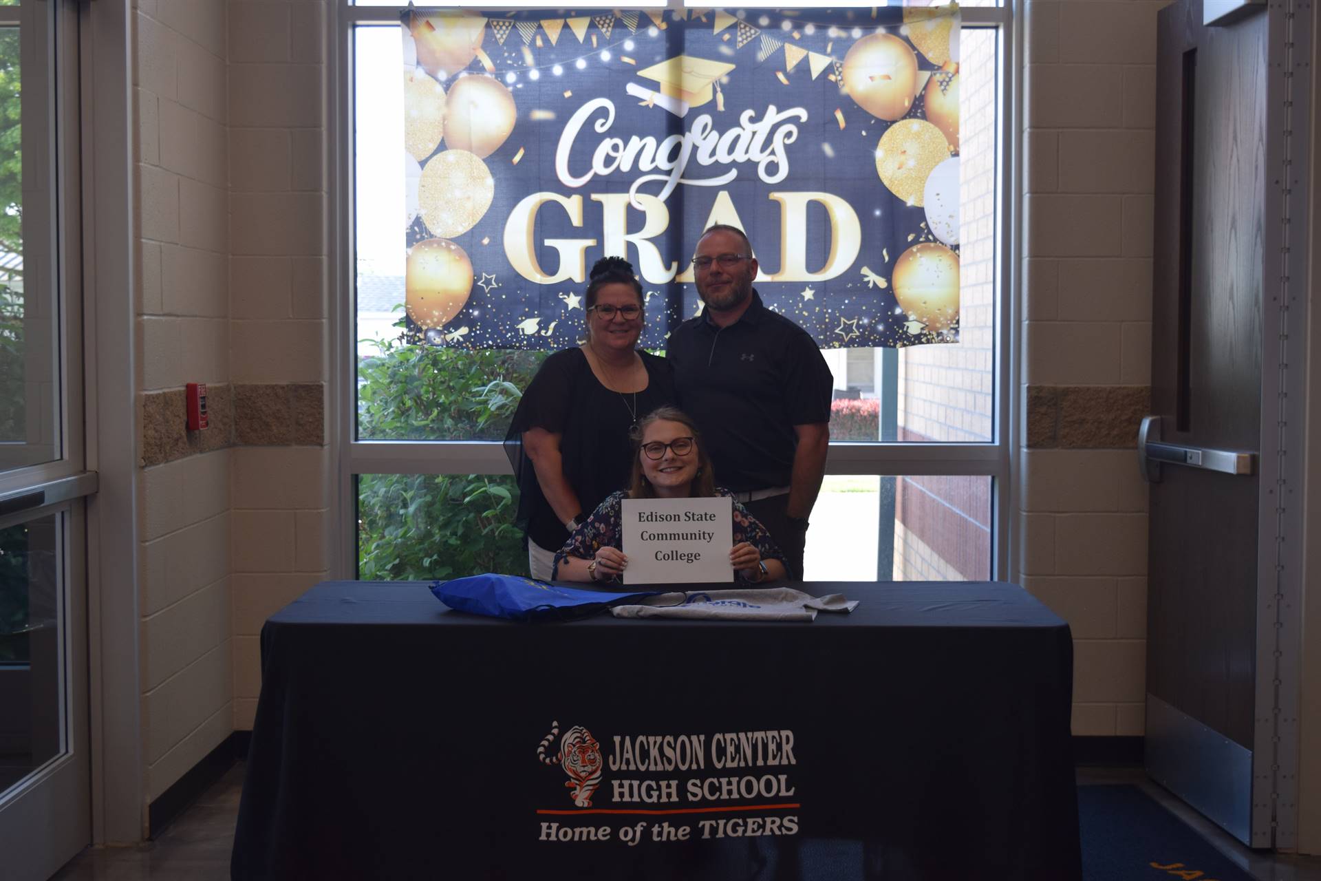 Somer Sherman and parents photo booth