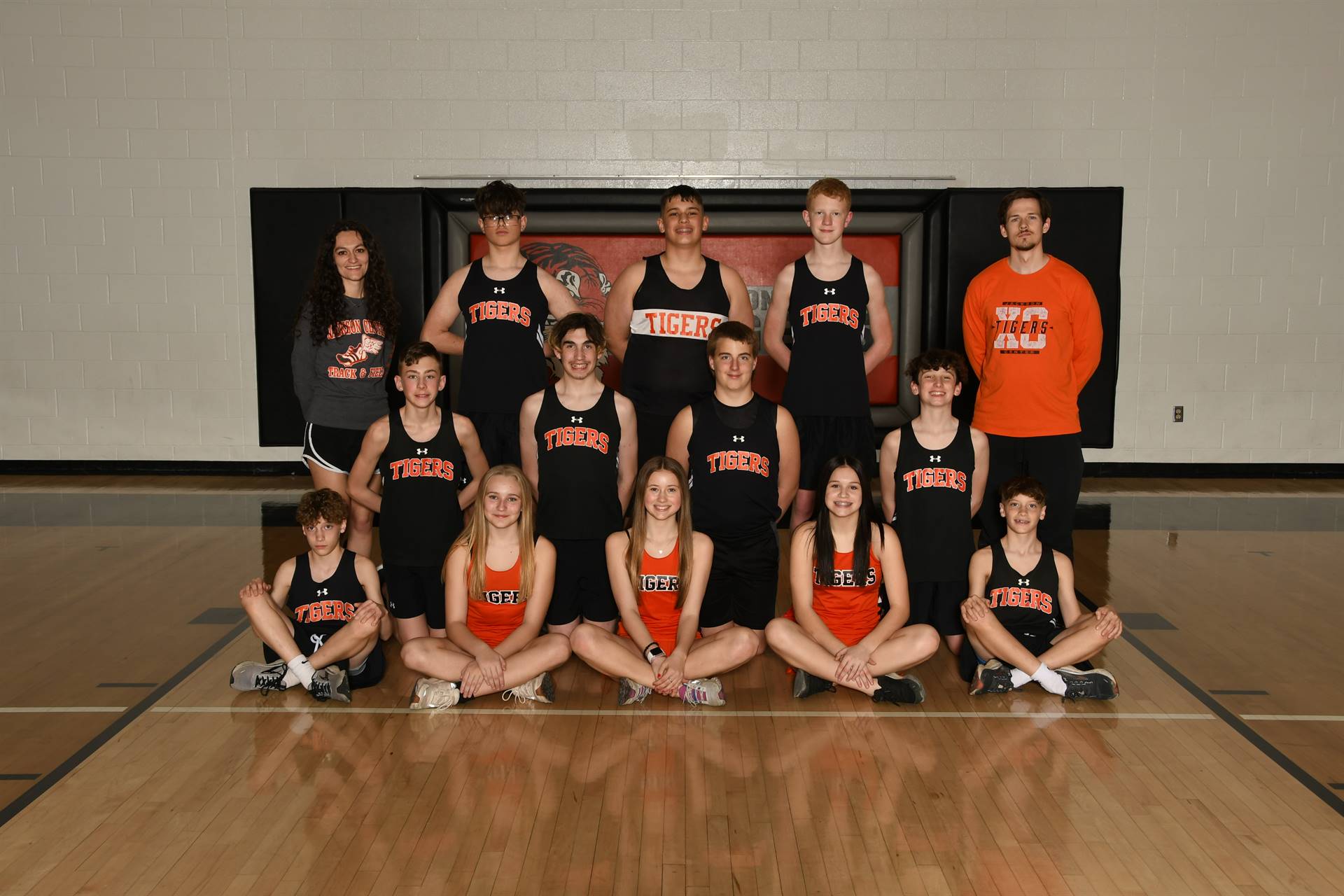 junior high co-ed track and field team